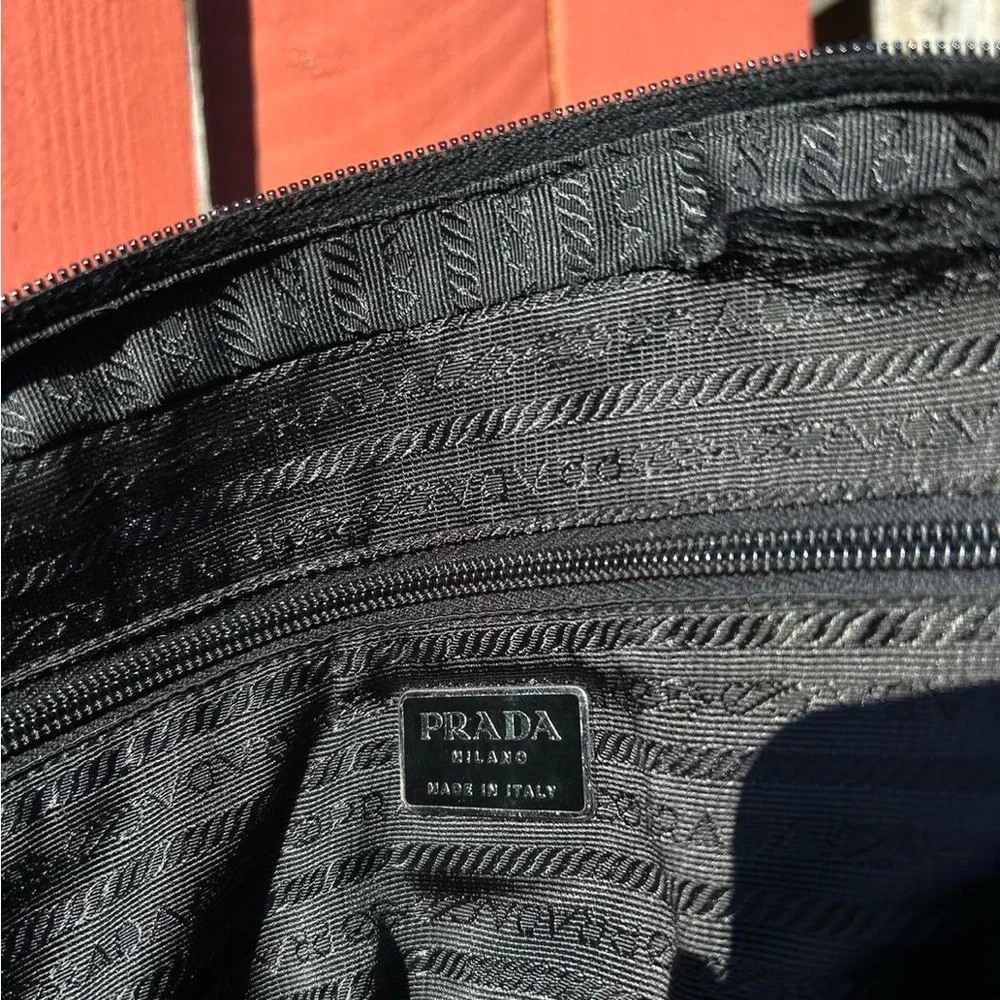 90’s Prada Wool / Leather Hand Bag